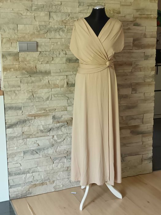 Elegancka sukienka kopertowa, S, jak nowa