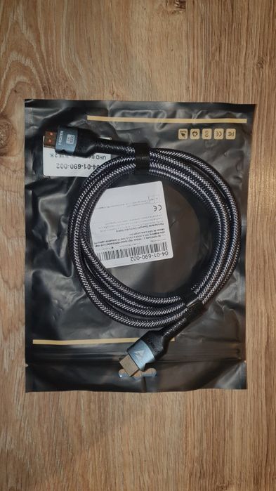Nowy kabel HDMI 2.1 48Gbit 4k 120hz HDR 2m Tanio, sprawdzona jakość.
