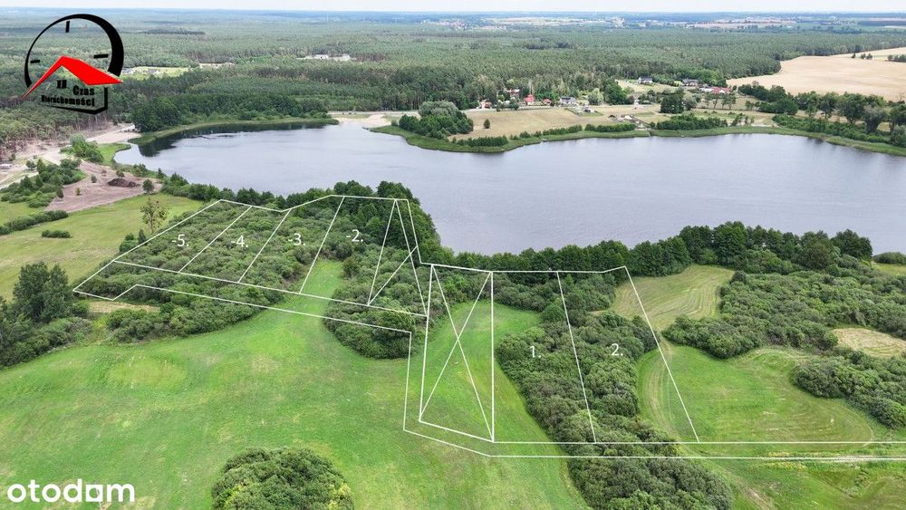 Działka budowlana, z linią brzegową, bez 100m.