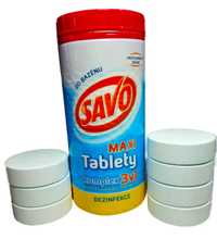Chlor tabletki do basenu spa jacuzzi Savo 1,4 kg ( 7x 200g) mocne