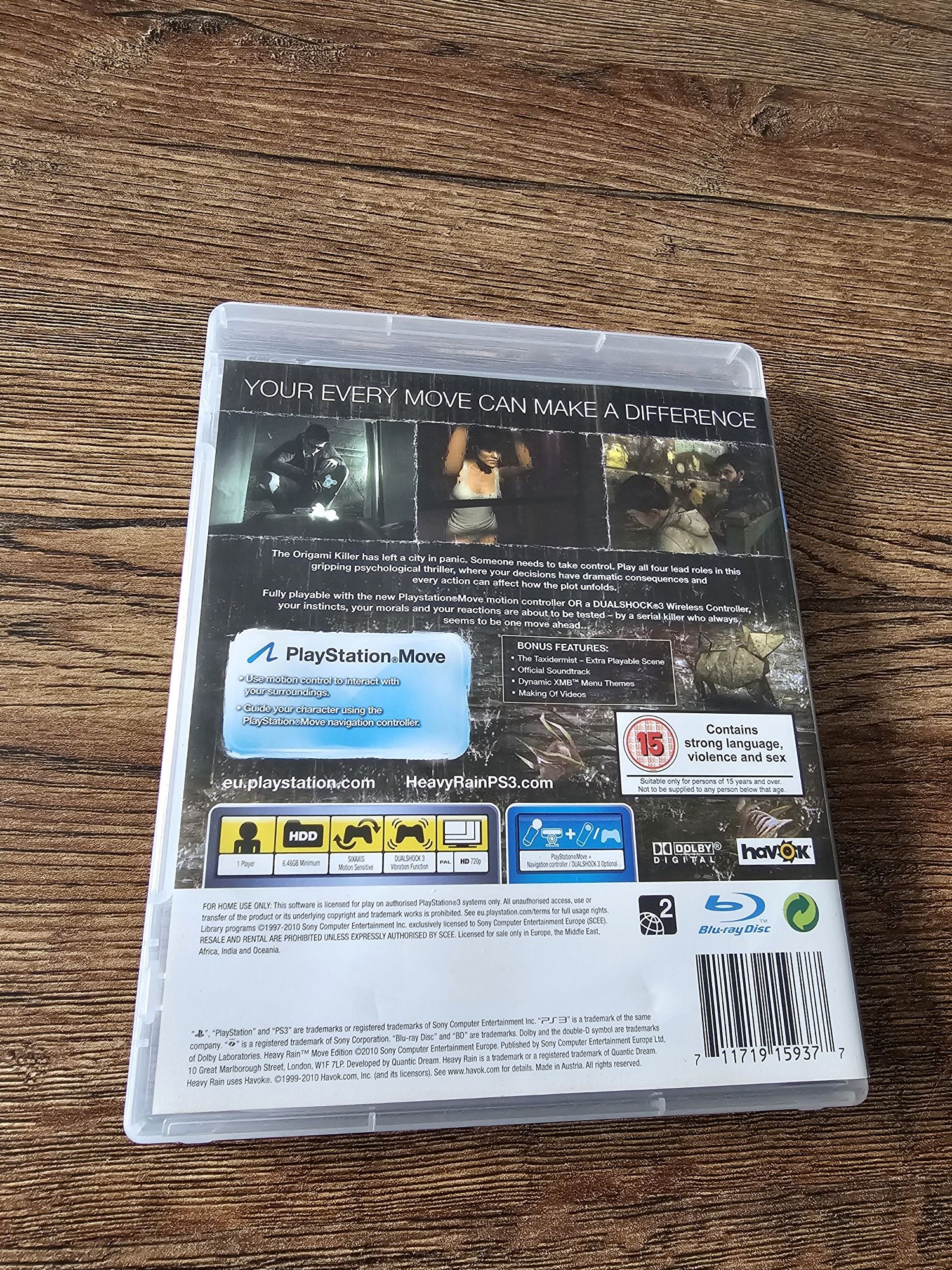Heavy Rain Move Edition Playstation 3 PS3 gra