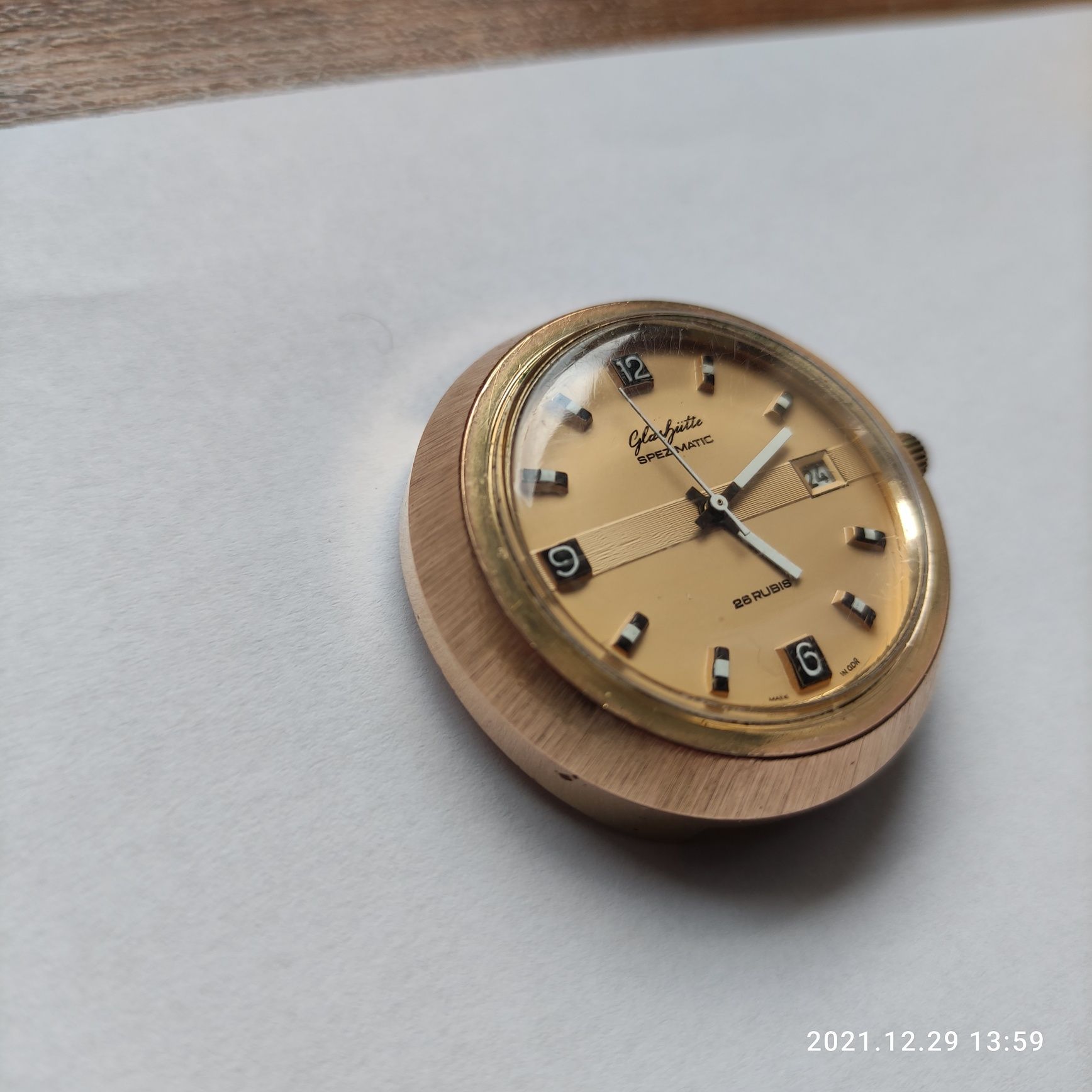 Zegarek Glashutte Spezimatic 26 Rubis