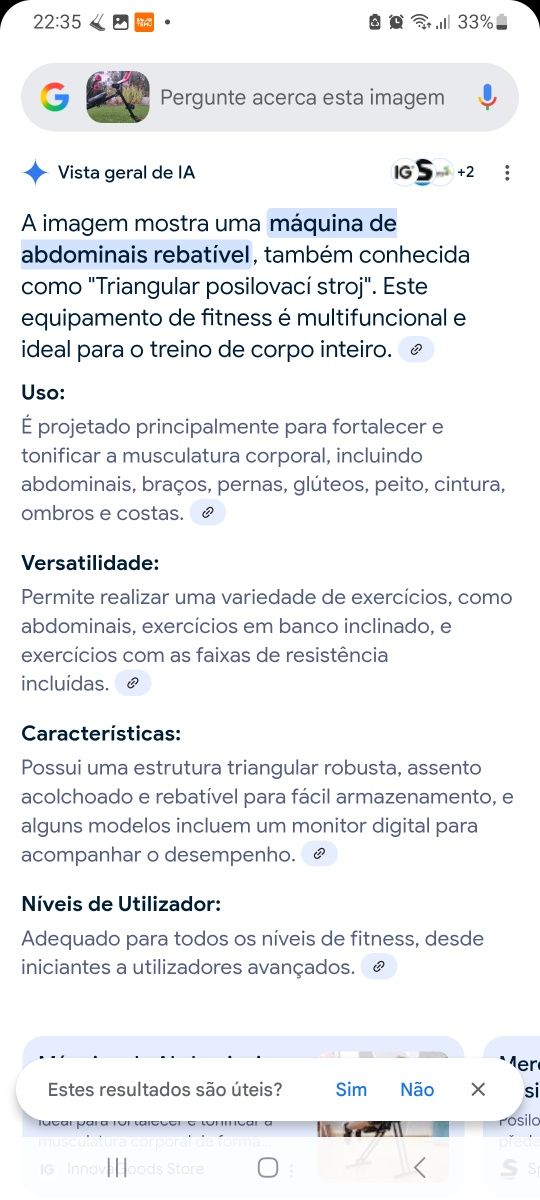 Máquina de abdominais
