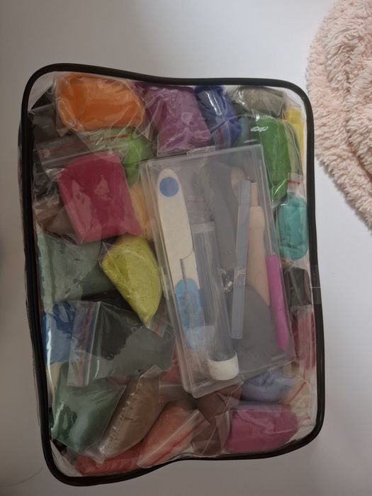 Великий набір для валяння з вовни багато кольорів валяння