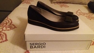 Nowe skórzane włoskie buty Sergio Bardi