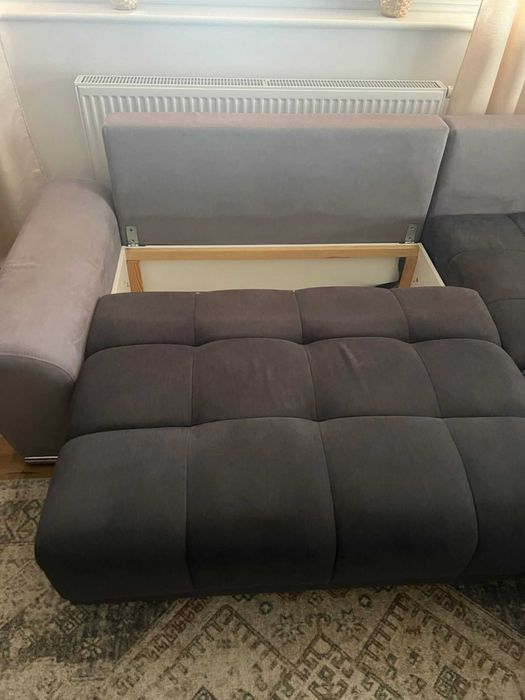Kanapa narożna z funkcją spania
