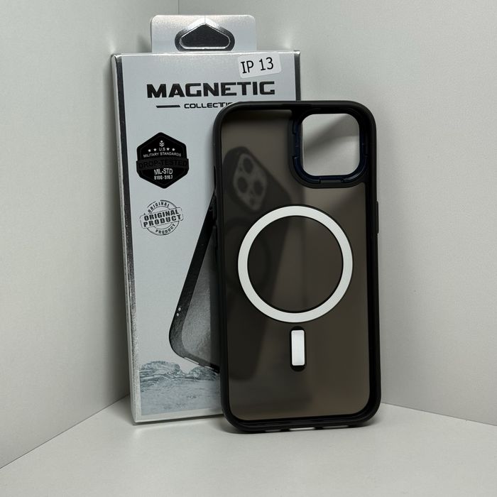 Чехол айфон 13 матовый чорный. Чохол iphone 13 з магсейф чорний