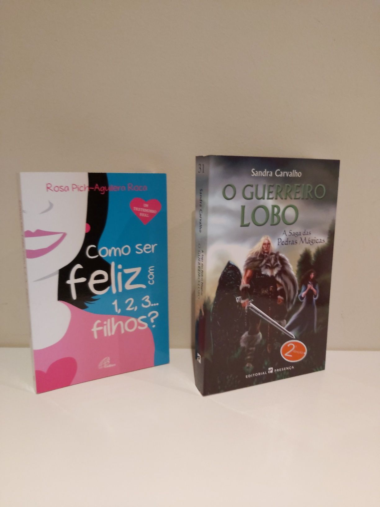 Vários livros (culinária e romance)