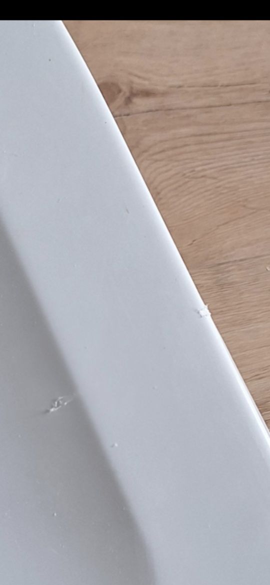 New Trendy Mild Brodzik Akrylowy Półokrągy R55 80x80x11,5 Biały
