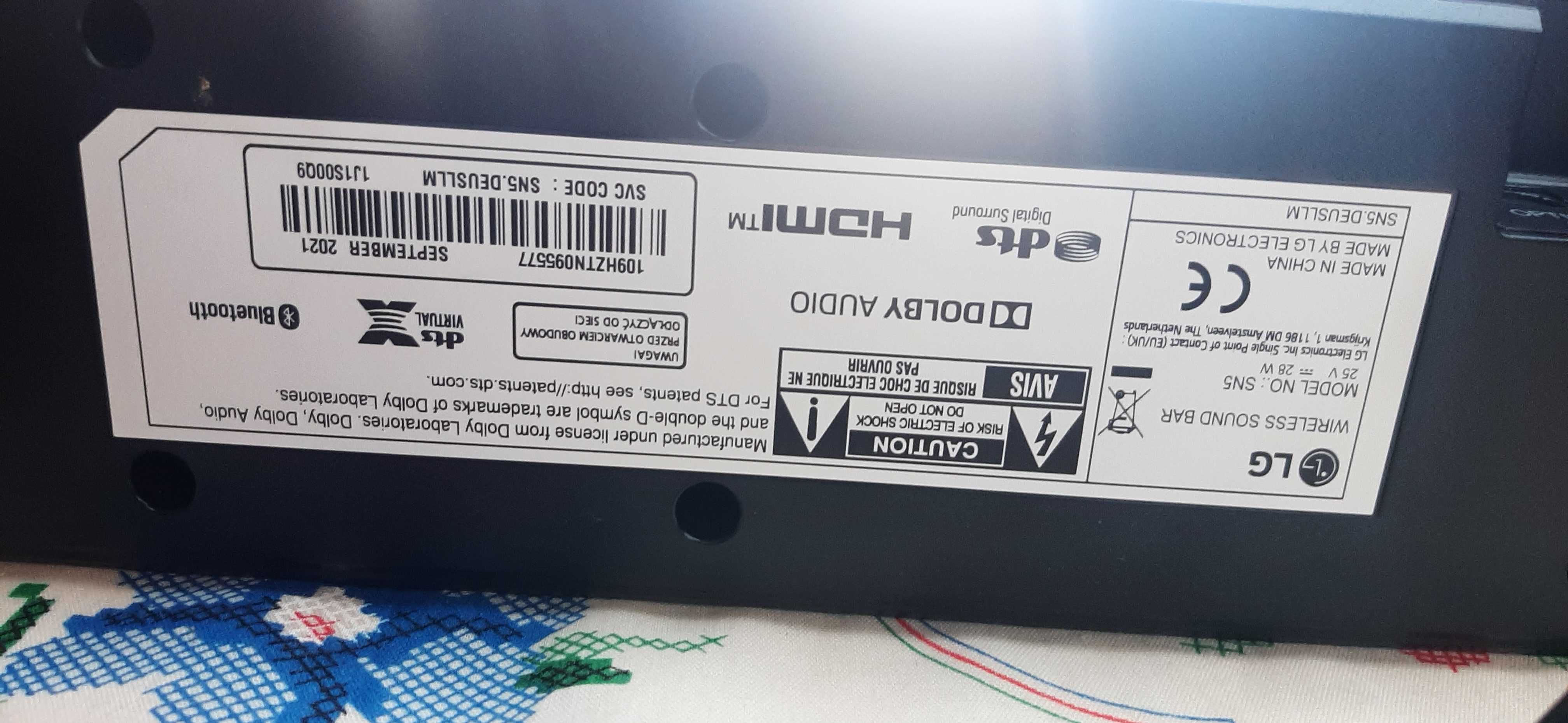 Vendo este soundbar da marca LG de 400rms