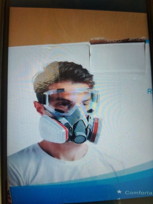 Маска распіратор 12фільтрів+окуляри