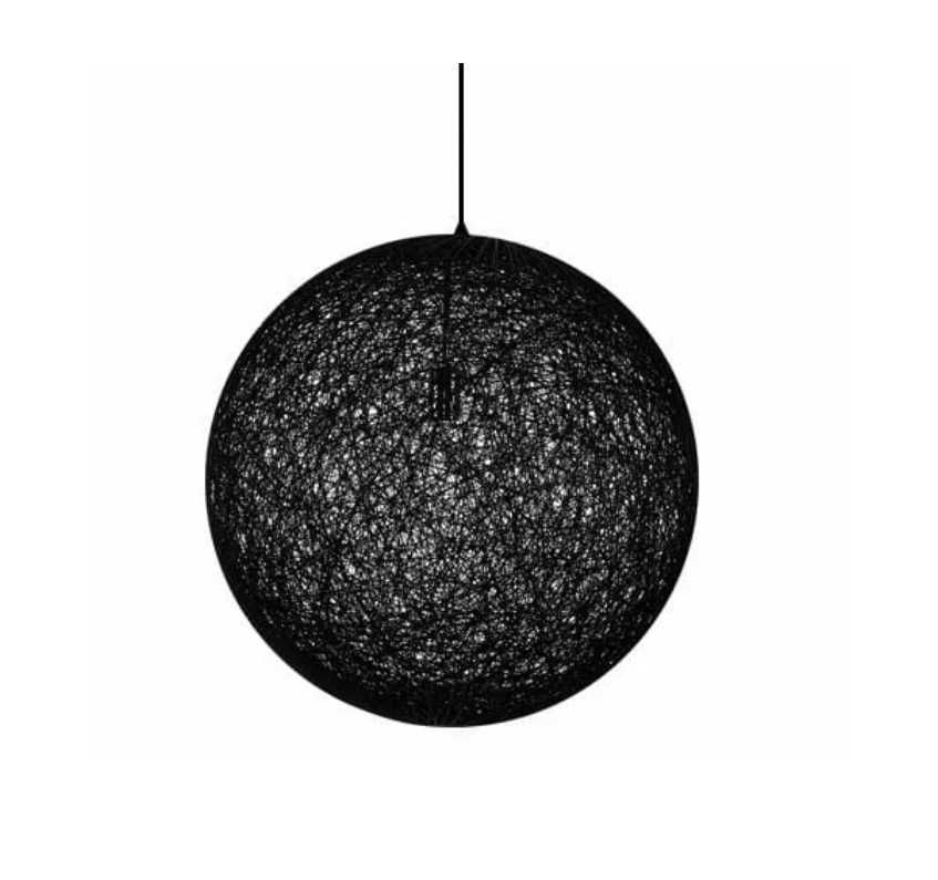 110cm Lampa insp Moooi Random wisząca duża czarna sznurkowa design