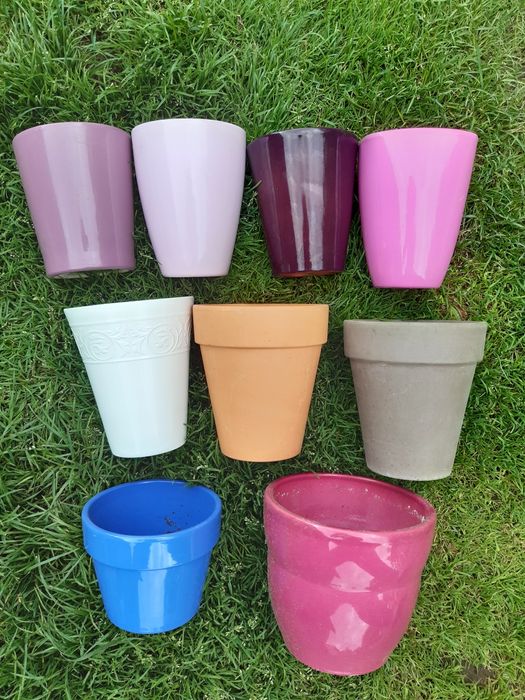 Komplet doniczek osłonek do kwiatów roślin 10 sztuk