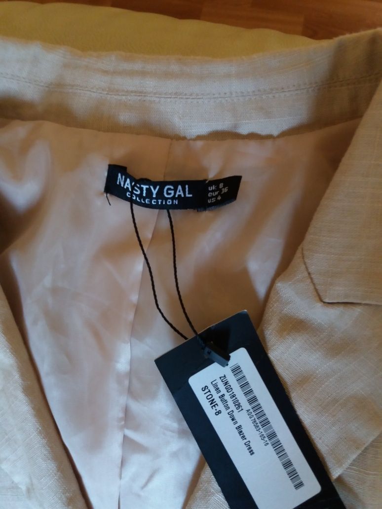 Пиджак платье льяной от Nasty  Gal Collection