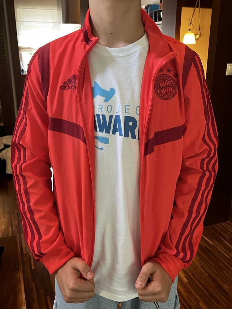 Bluza Adidas pilkarska FC Bayern Monachium 13-14 lat 164 cm