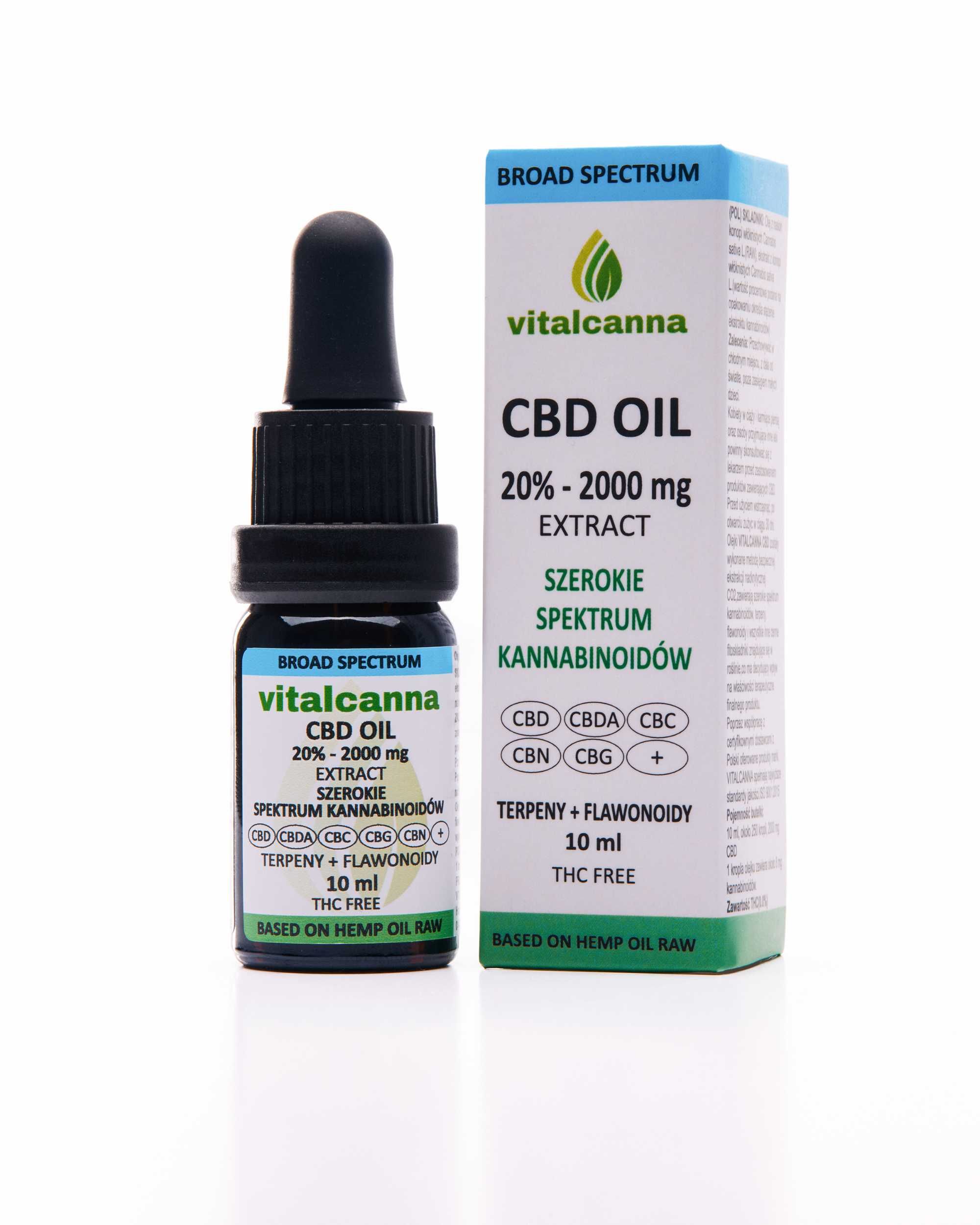 CBD Olejki VITALCANNA - Broad spectrum 10% - dostawa FV