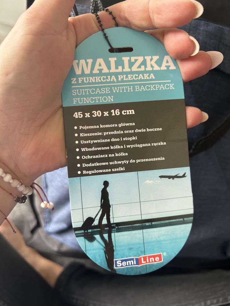 Torba podrozna na kolkach plecak raczka nowy