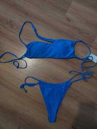 Nowy niebieski strój kąpielowy komplet bikini XL cropp