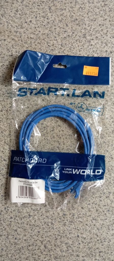 Kabel ethernet przewód internetowy 3m patch rj 45 każdy rozmiar