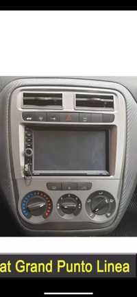 Moldura + auto rádio 2 Din Fiat Grande Punto/Linea