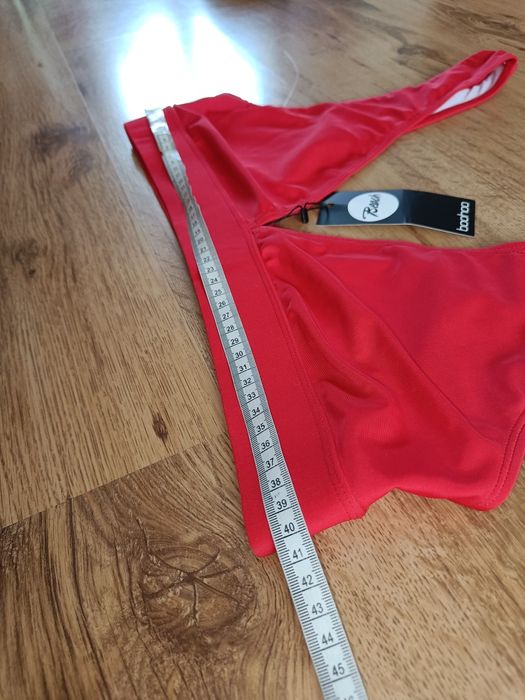 Biustonosz sportowy kostium kąpielowy czerwony damski 42 44 XL