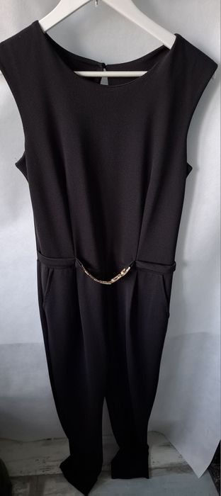 Kombinezon czarny L z paskiem