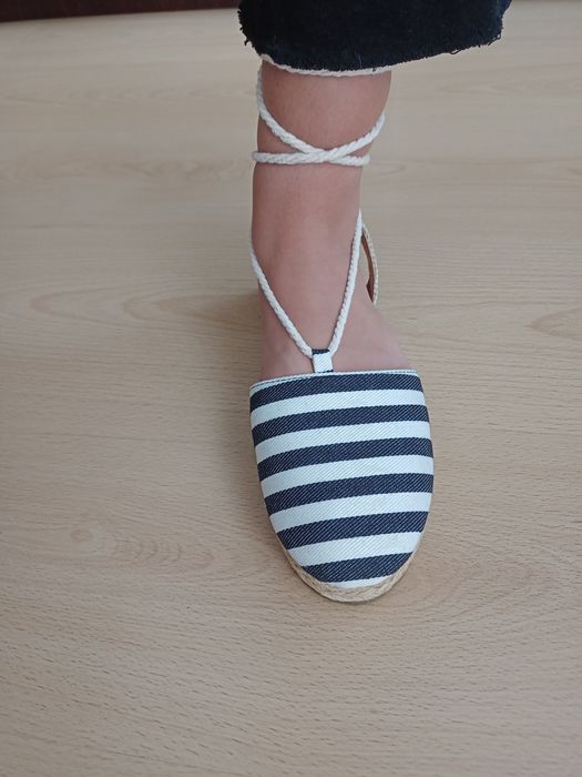 Espadryle wiązane Pieces 38 39 sznurowane espadryle sandały