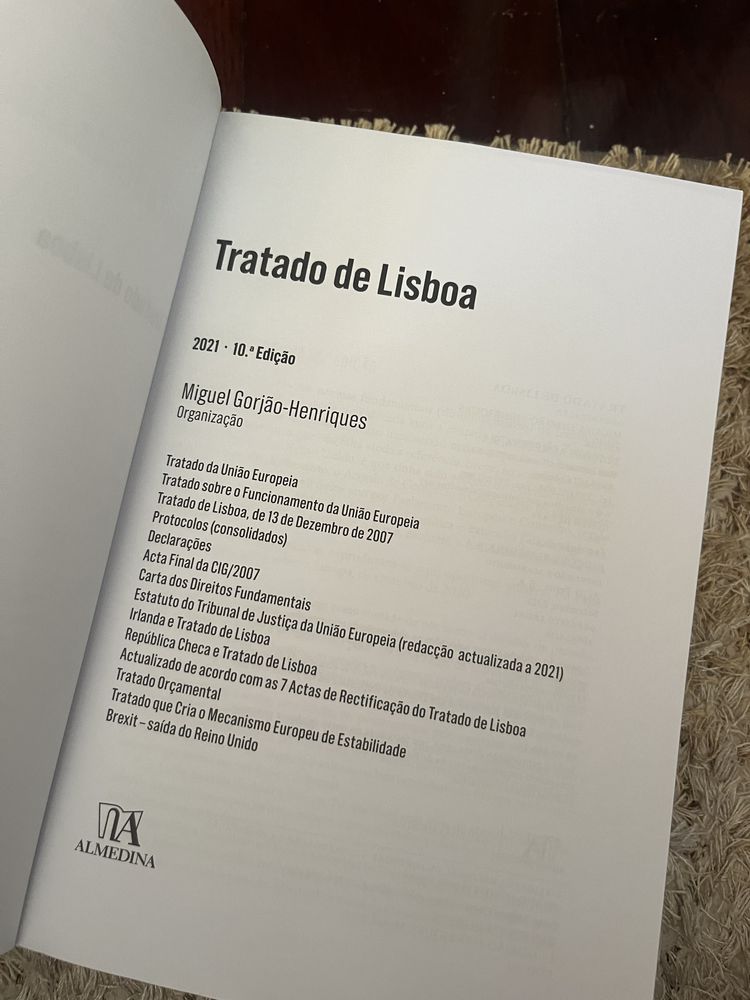 Tratado de lisboa atualizado 10 edicao