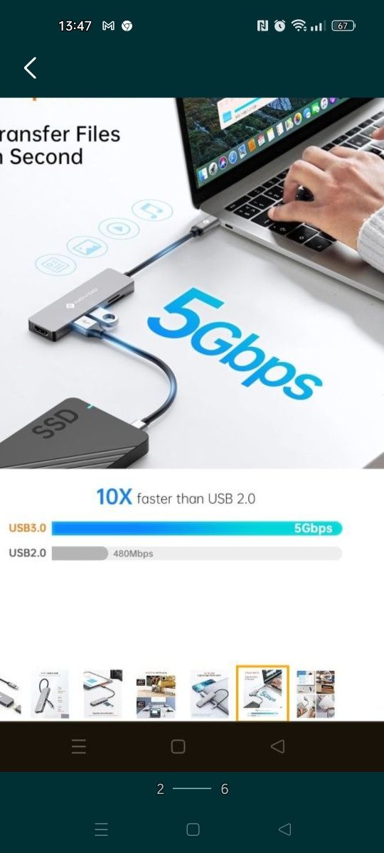 Adapter NOVOO USB 3.0