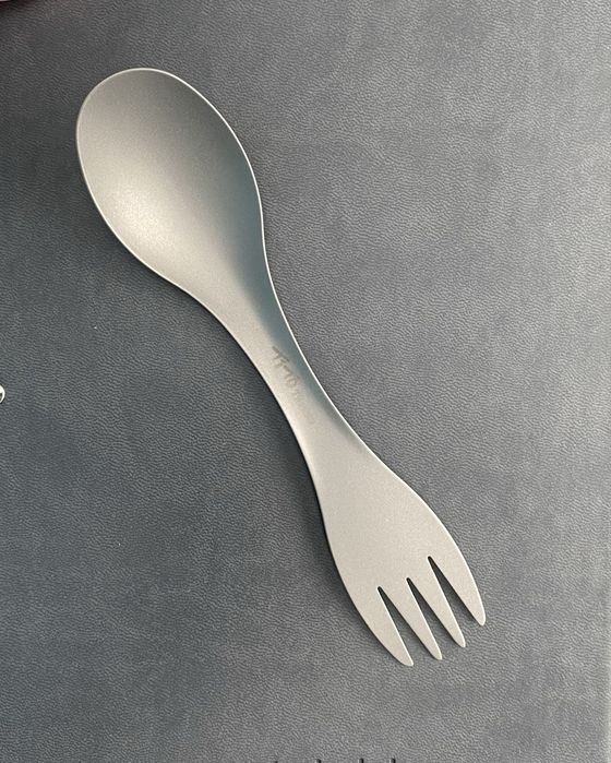 Tytanowy spork/łyżko-widelec+ pokrowiec