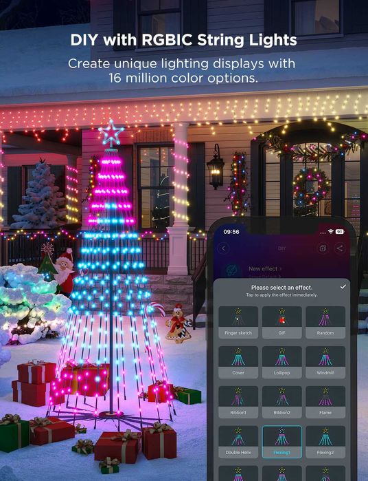 Govee Cone Tree Lights (LED ялинка для дому/вулиці)