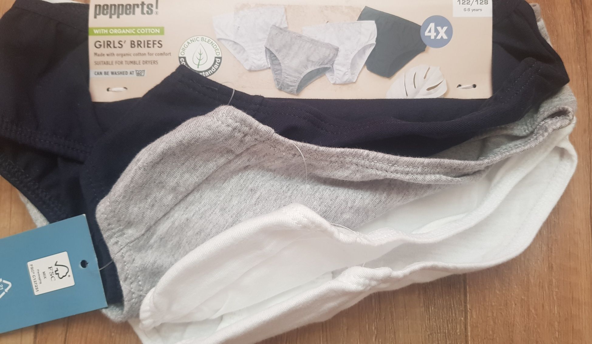 Pepperts majtki dziecięce 122/128 cm zestaw 4pak