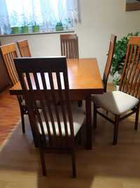 Sprzedam stół drewniany z krzesłami