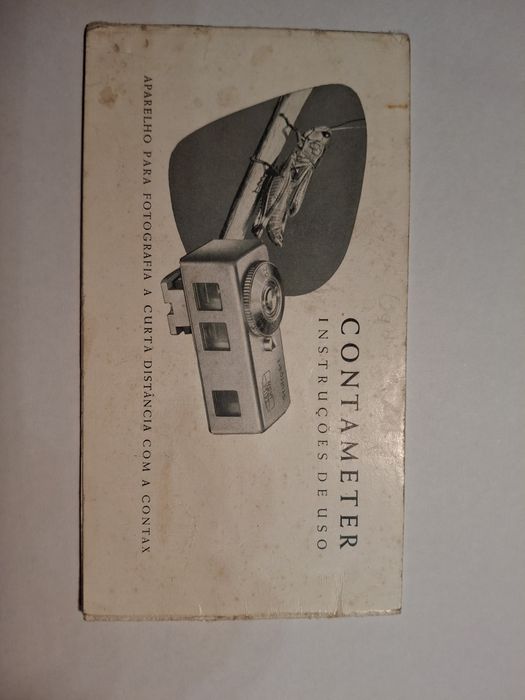 Zeiss contameter instruções máquina fotográfica vintage