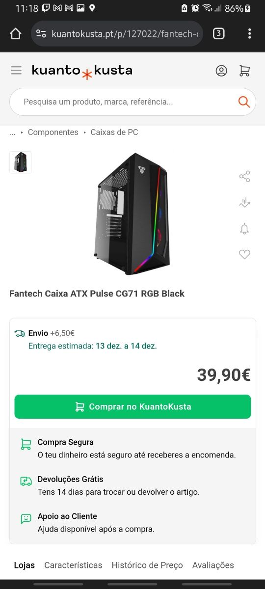 Torre gaming RGB