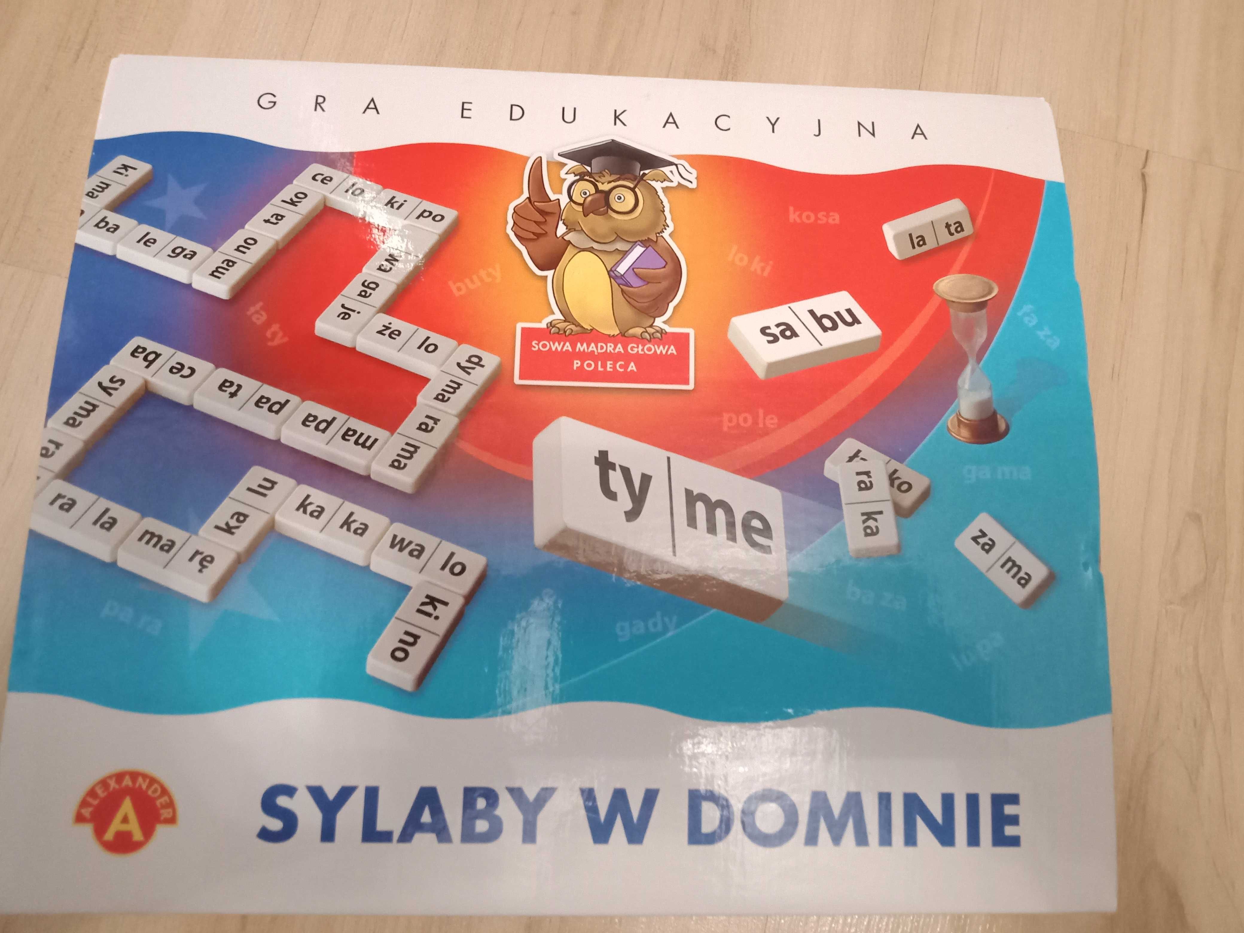 Sylaby w dominie + puzzle Psi Patrol 100 el.