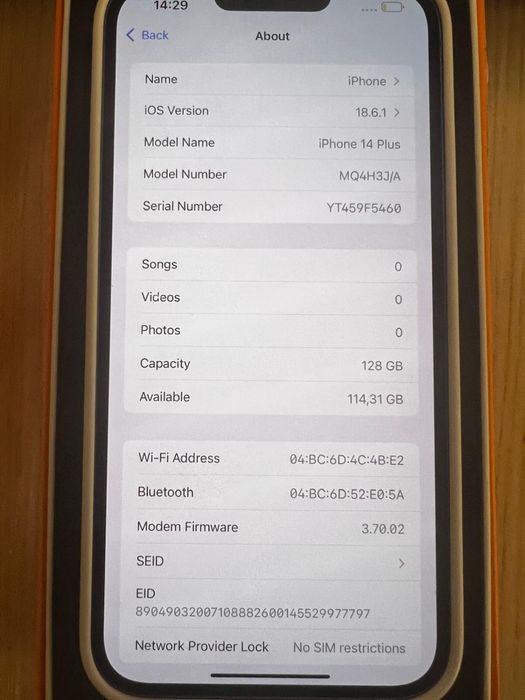 Phone 14 plus Recondisionado