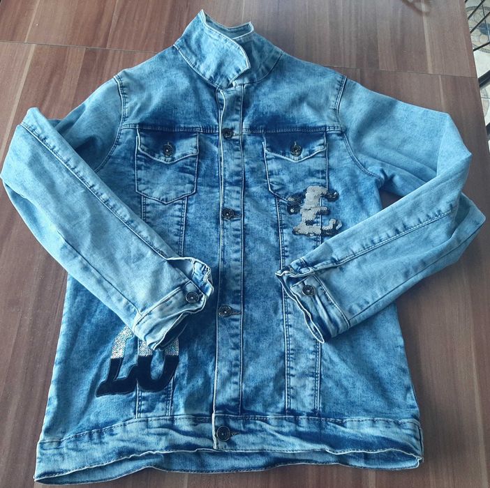 Kurtka jeansowa dla dziewczynki rozmiar 164