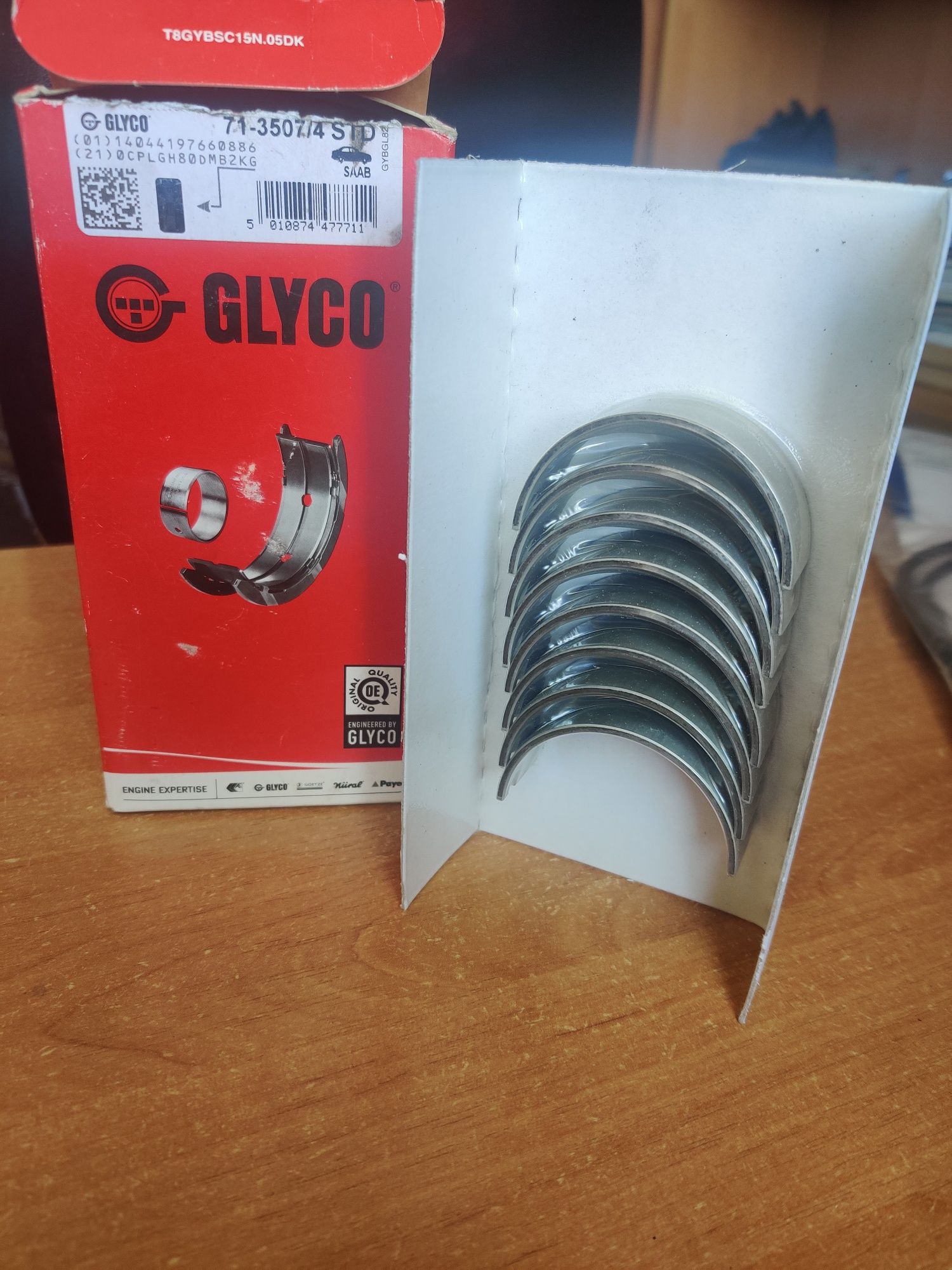 Шатунные вкладыши GLYCo 71-3507/4 STD