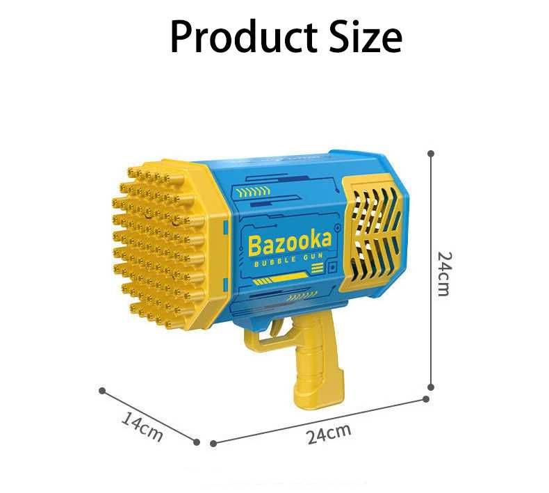 Базука мыльных пузырей 69 отверстий на аккумуляторе пистолет генератор