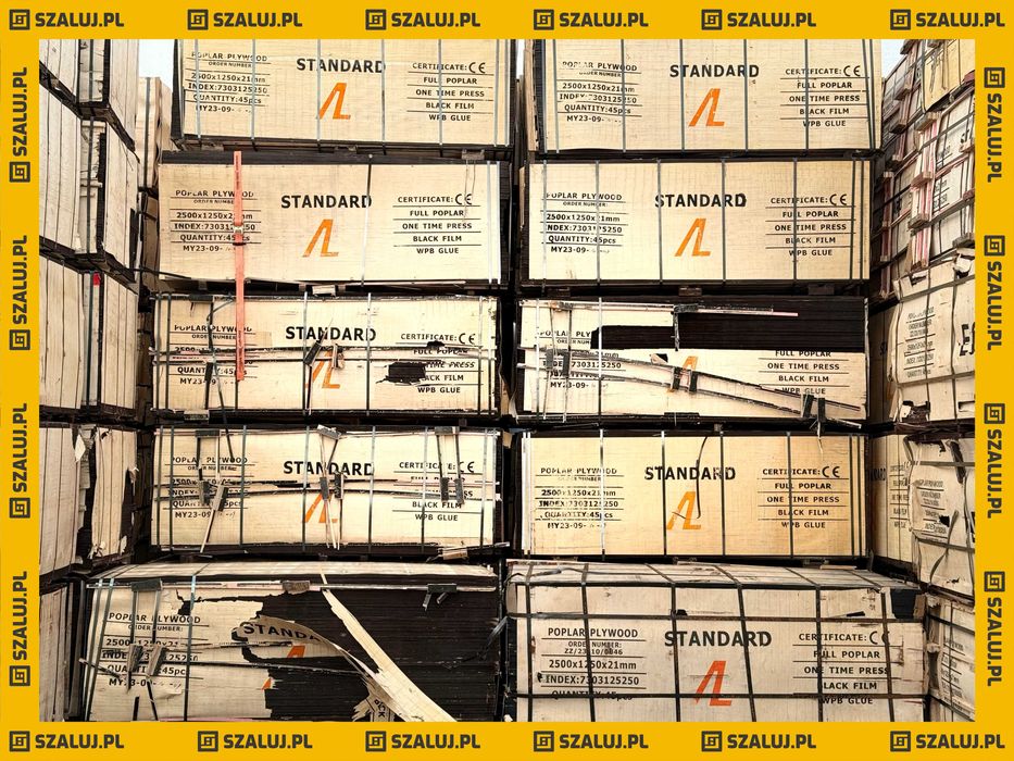 Sklejka topolowa szalunkowa sprzedaż paletowa