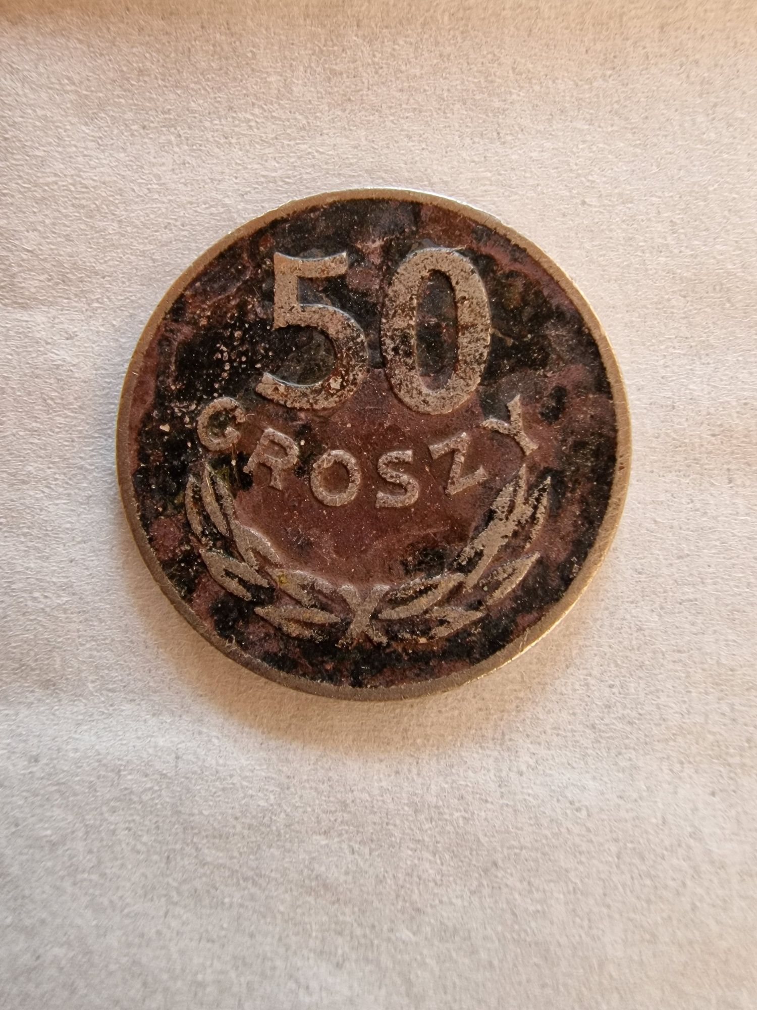 Moneta 50 groszy , 1949 rok , Miedzionikiel , Bez znaku mennicy