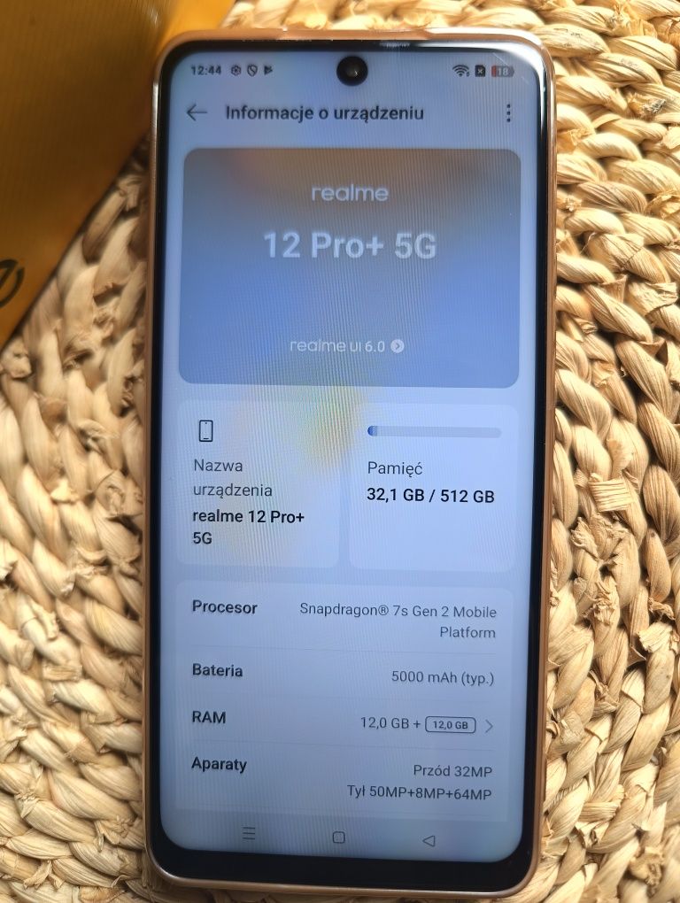 Realme 12 pro+ 12/512
