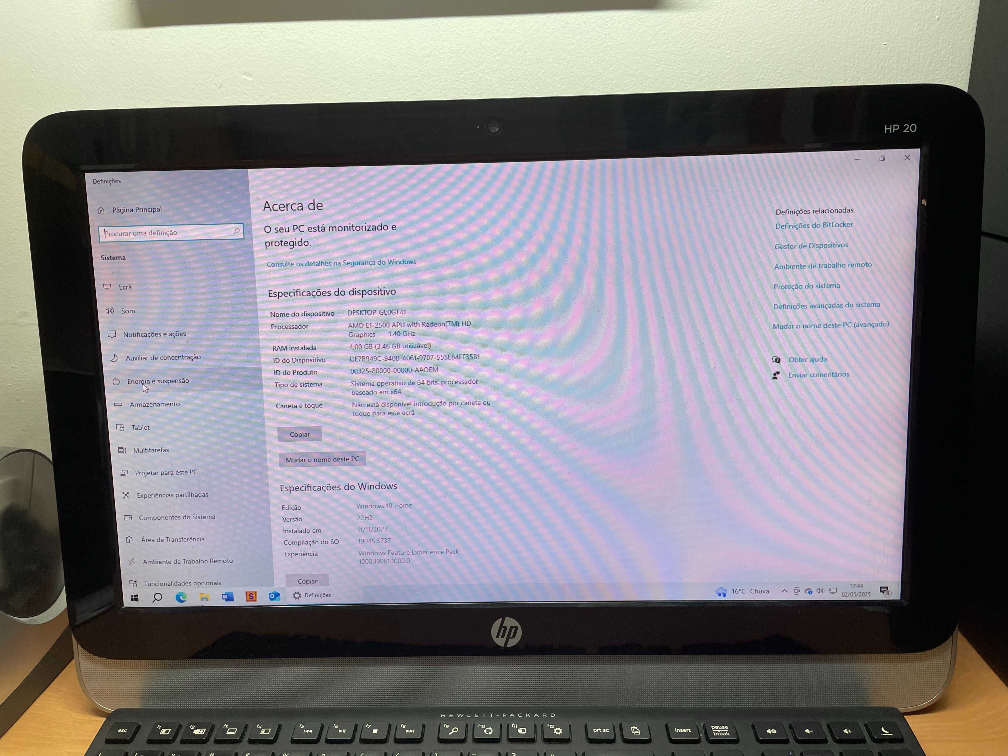Computador ALL in ONE HP 20-2110NP AIO
