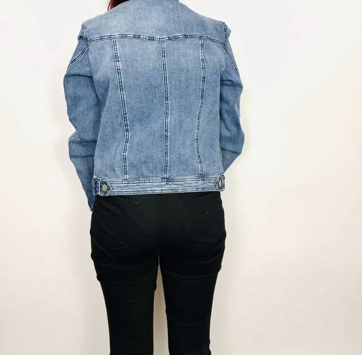 Jeansowa kurtka katana z przetarciami M 38 Floyd