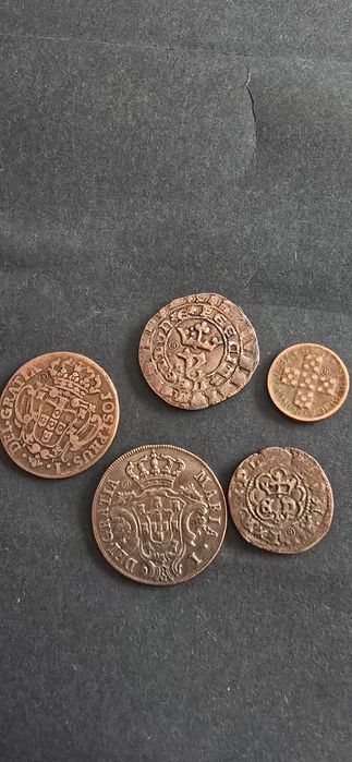 Moedas para colecção em cobre replica