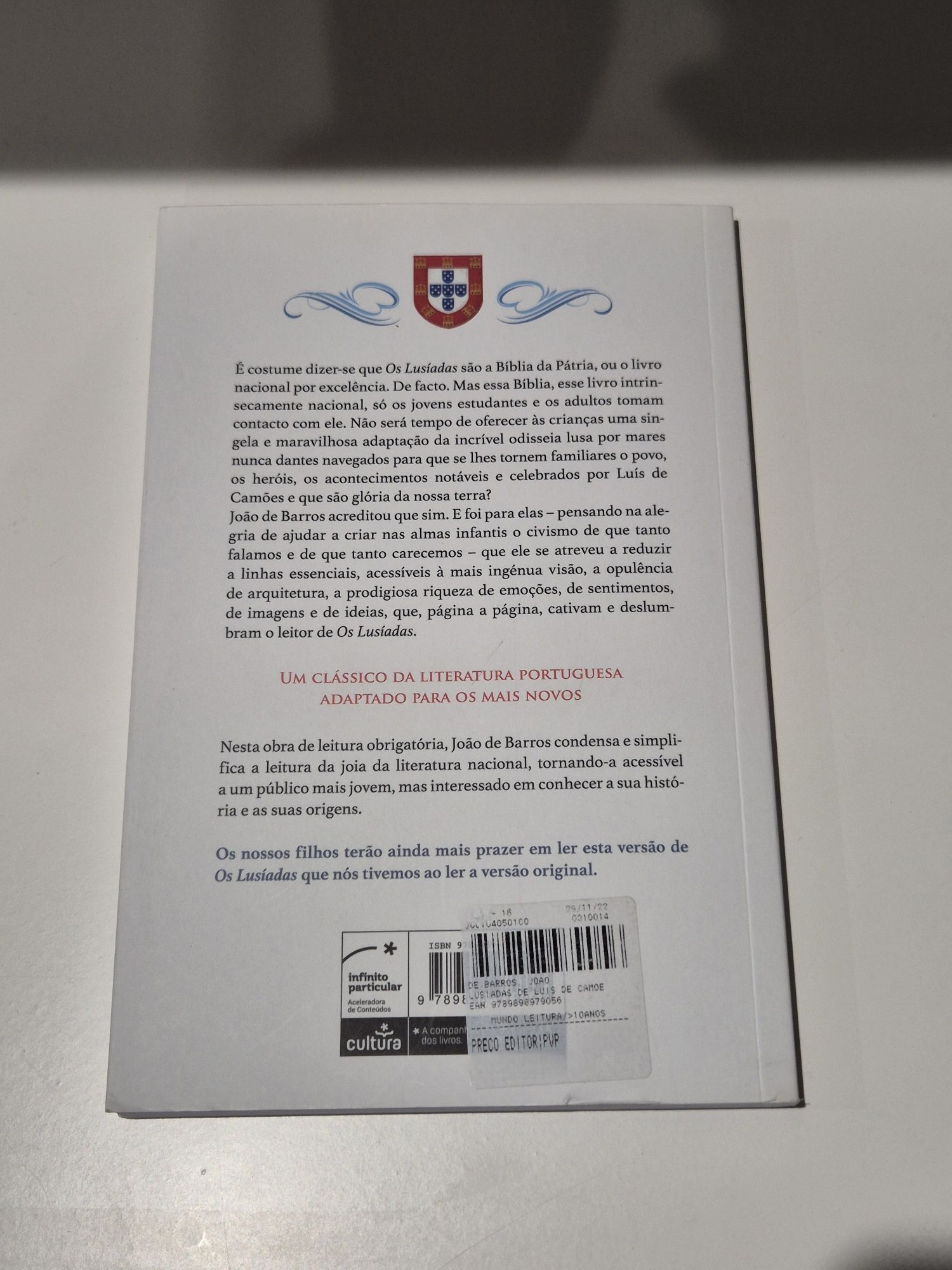 Os Lusíadas adaptado em prosa de João de Barros