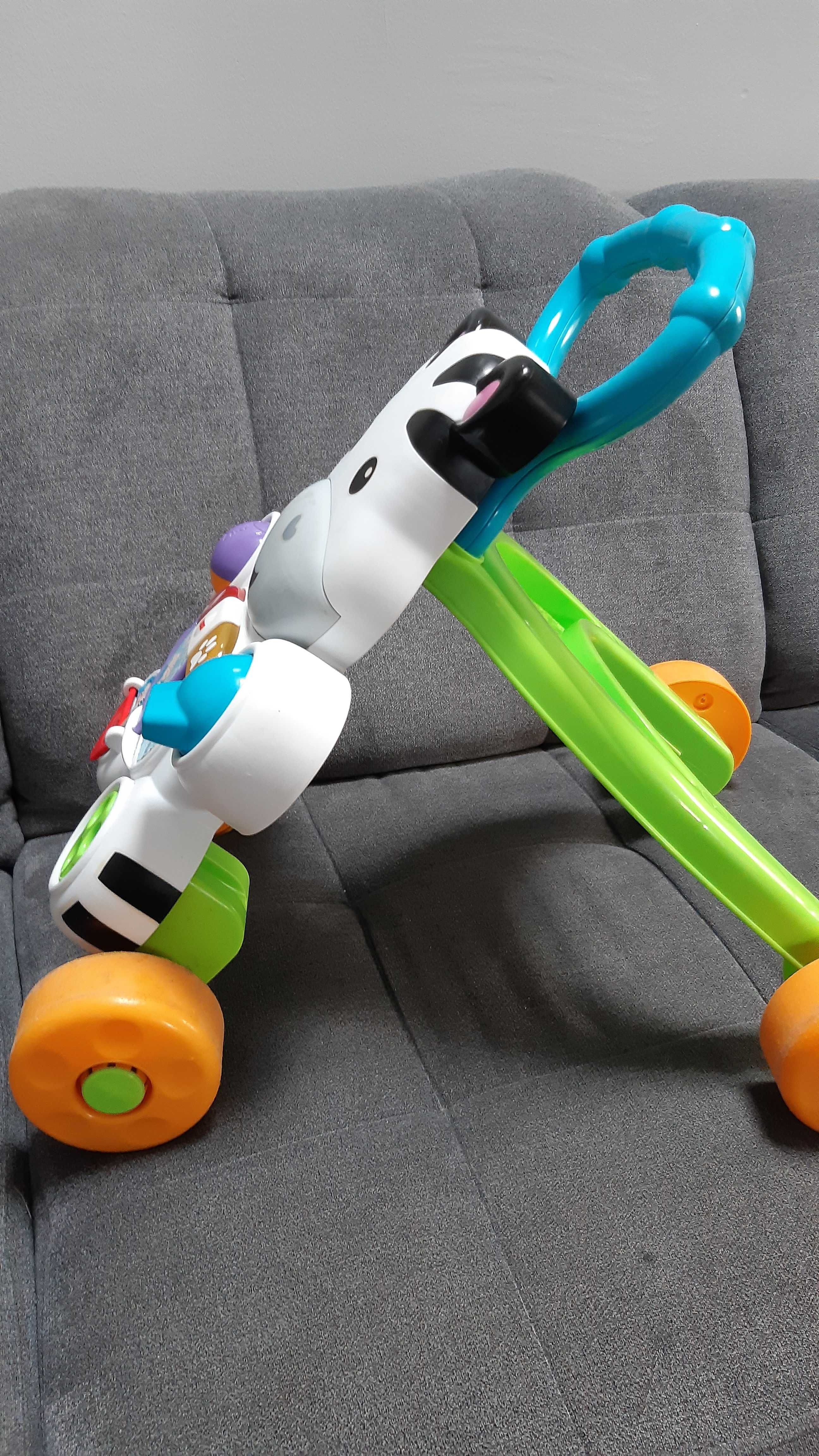 FISHER PRICE  interaktywny chodzik pchacz zebra