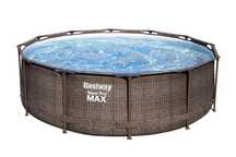 Basen ogrodowy Bestway Steel Pro Max o wymiarach 366 x 100 cm + pompa