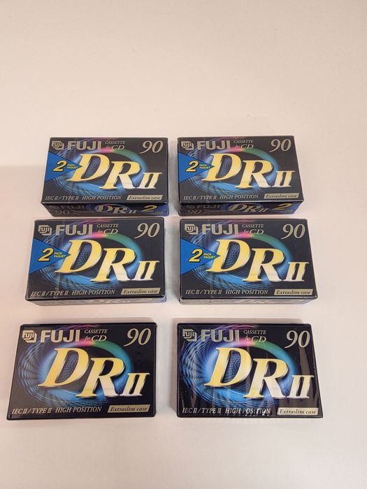 Fuji Dr II type II chrom 90 min . 10 sztuk.  Kaseta magnetofonowa